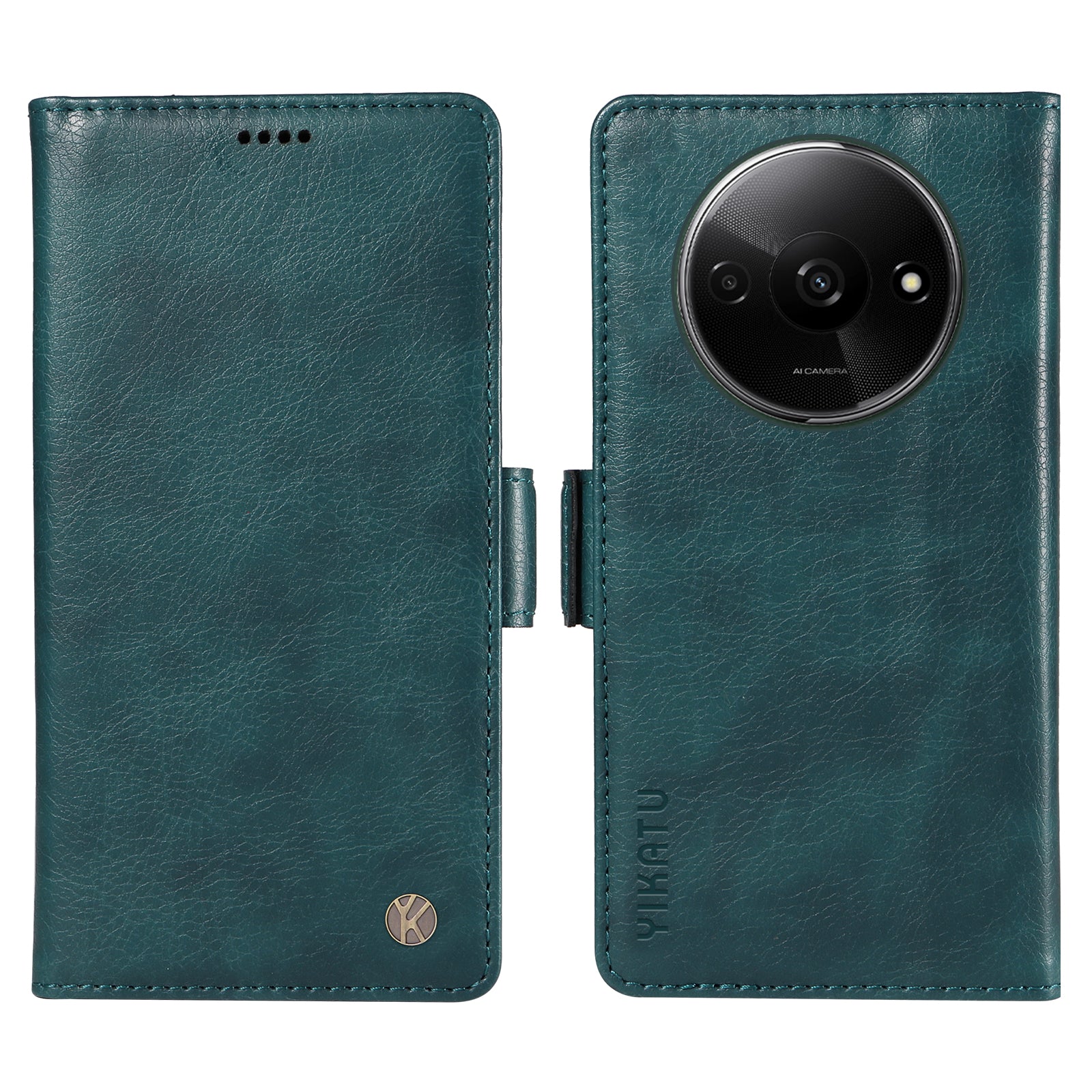 YIKATU YK-007 For Xiaomi Redmi A3 / Poco C61 4G Wallet Case PU Leather+TPU Interior Protective Phone Cover YIKATU YK-007 For Xiaomi Redmi A3 / Poco C61 4G Wallet Case PU Leather+TPU Interior Protective Phone Cover